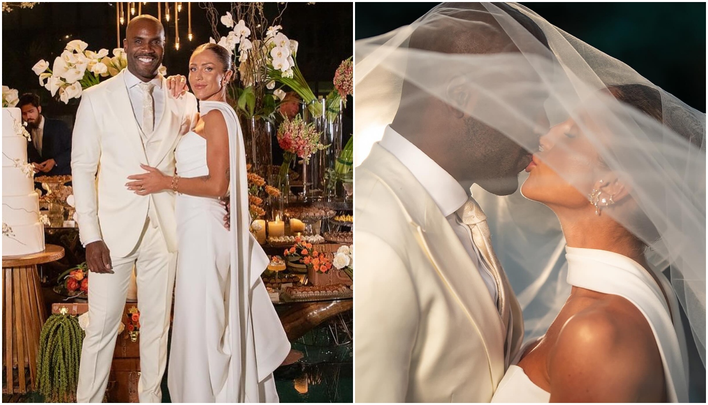 O casamento de Aline e Rafael aconteceu em 2023