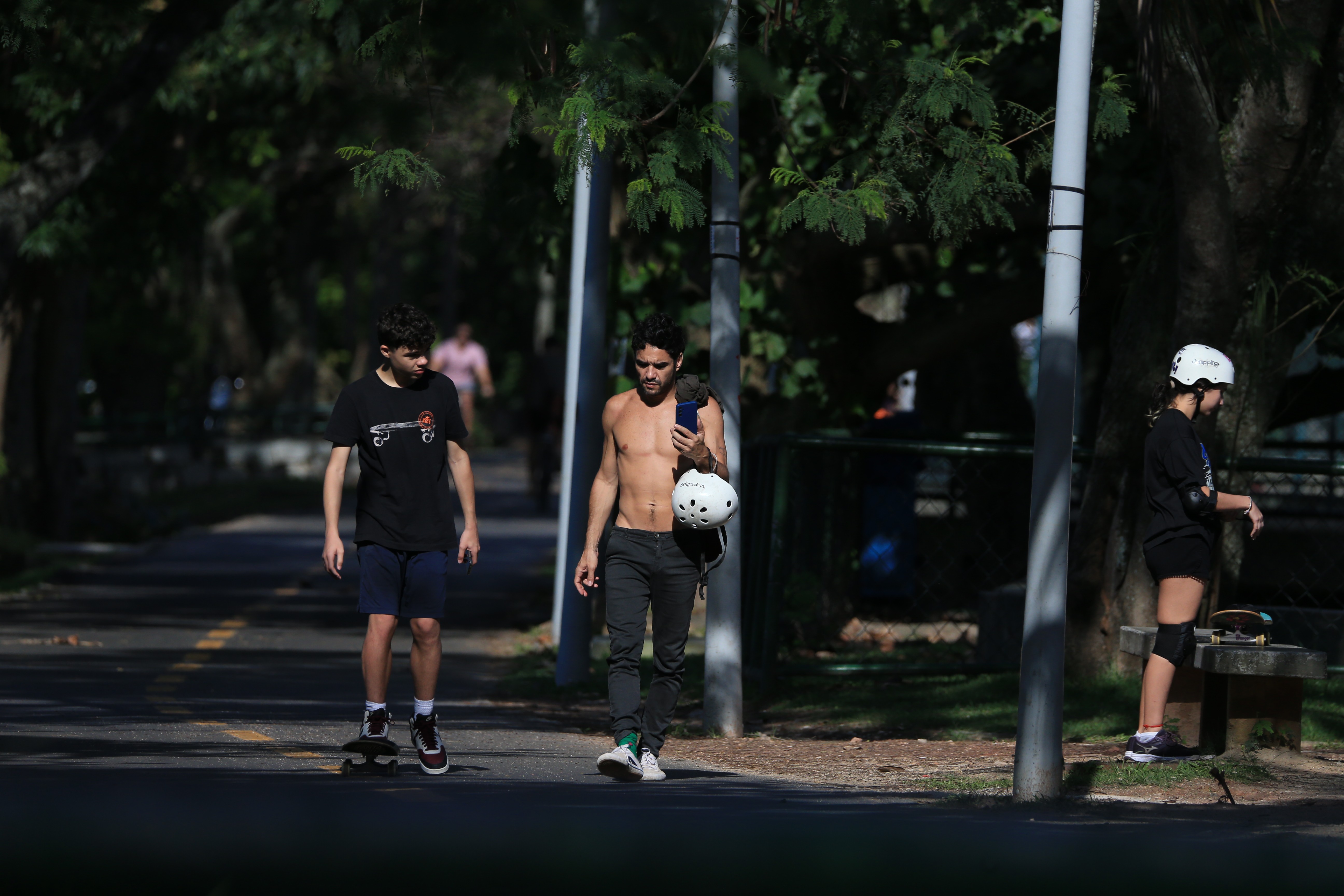 Caio Blat e o filho, Bento