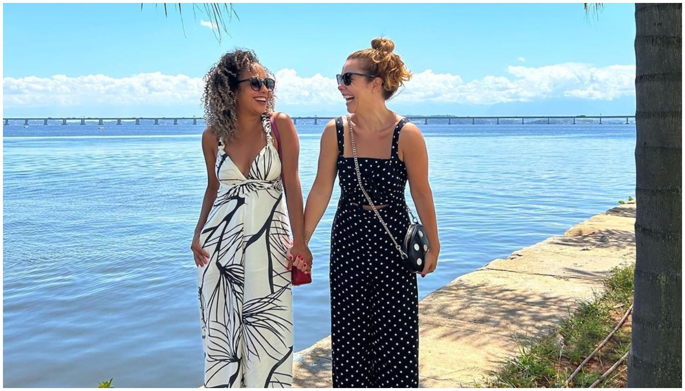 Aretha Oliveira e Fernanda Souza no reencontro