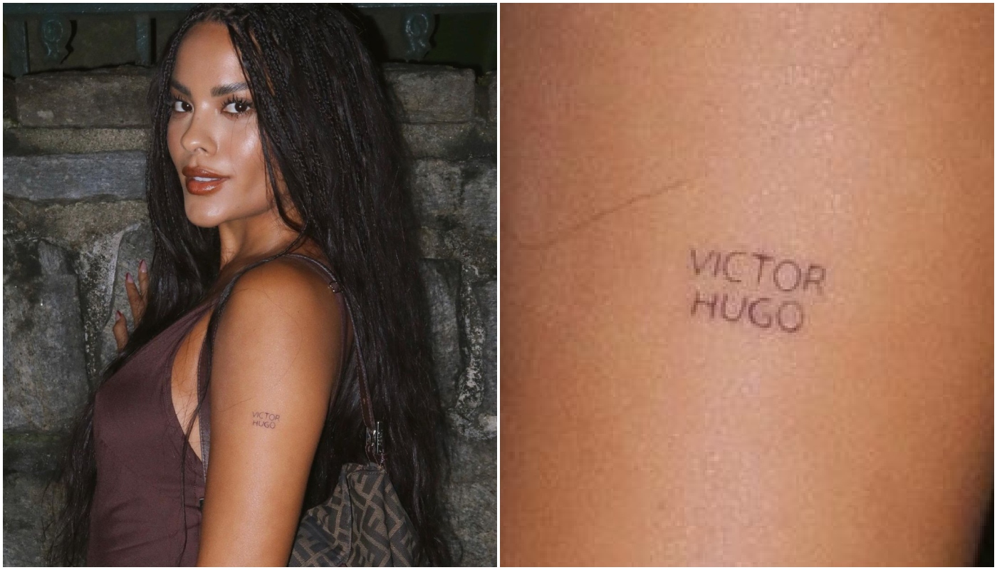 Bella Campos homenageou MC Cabelinho com uma tatuagem