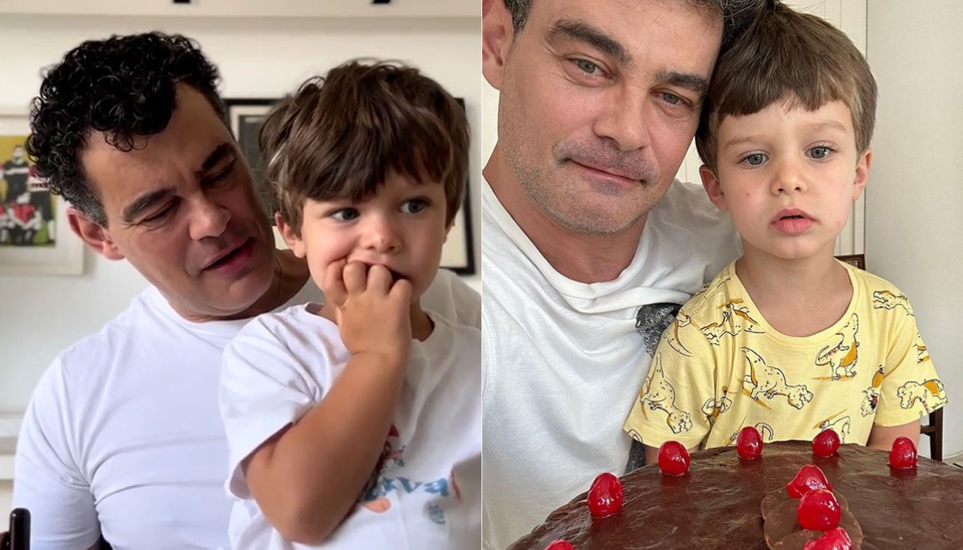 Carmo Dalla Vecchia e o filho, Pedro