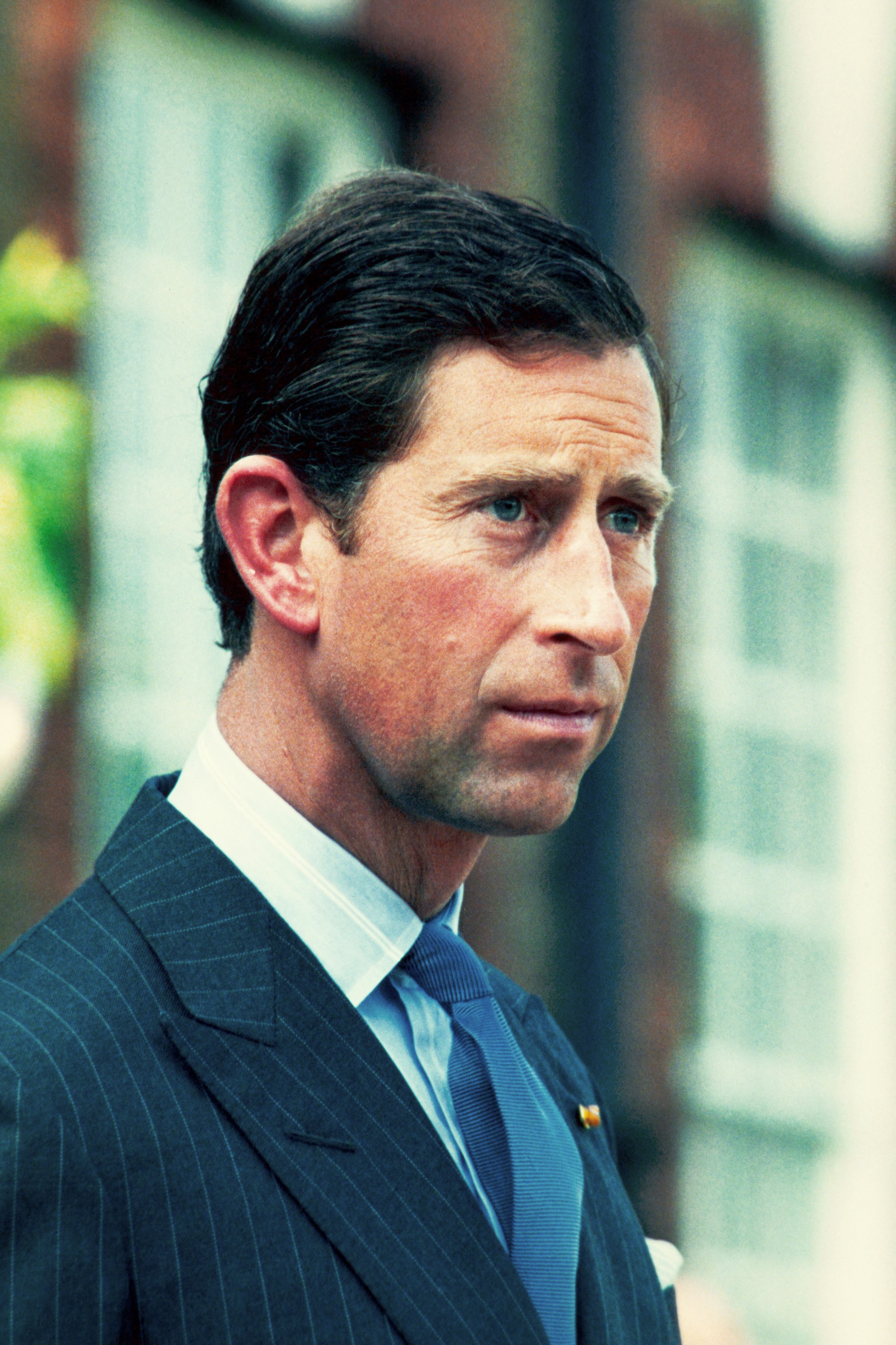 Charles na época em que era príncipe de Gales, nos anos 80