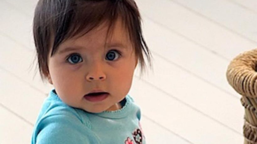 Flor Gil quando era bebê