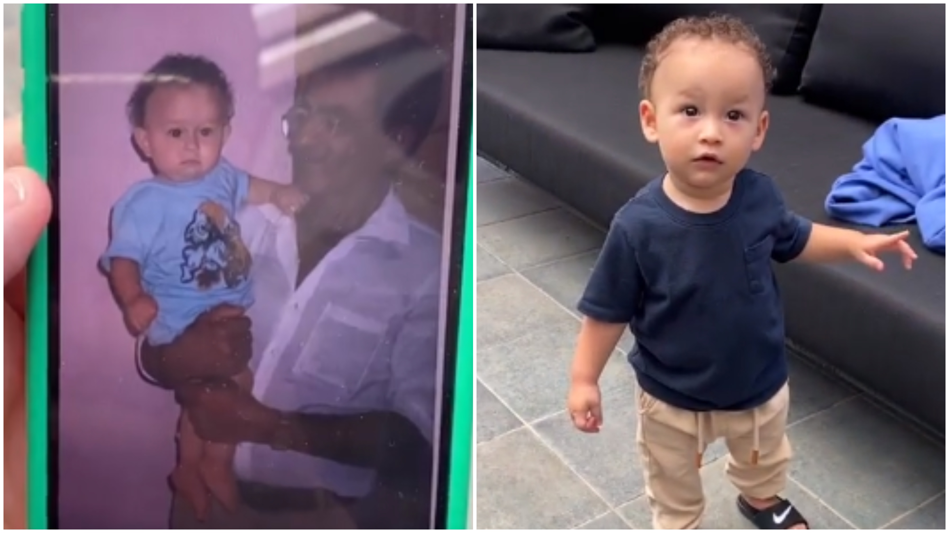 Fred e baby Cris