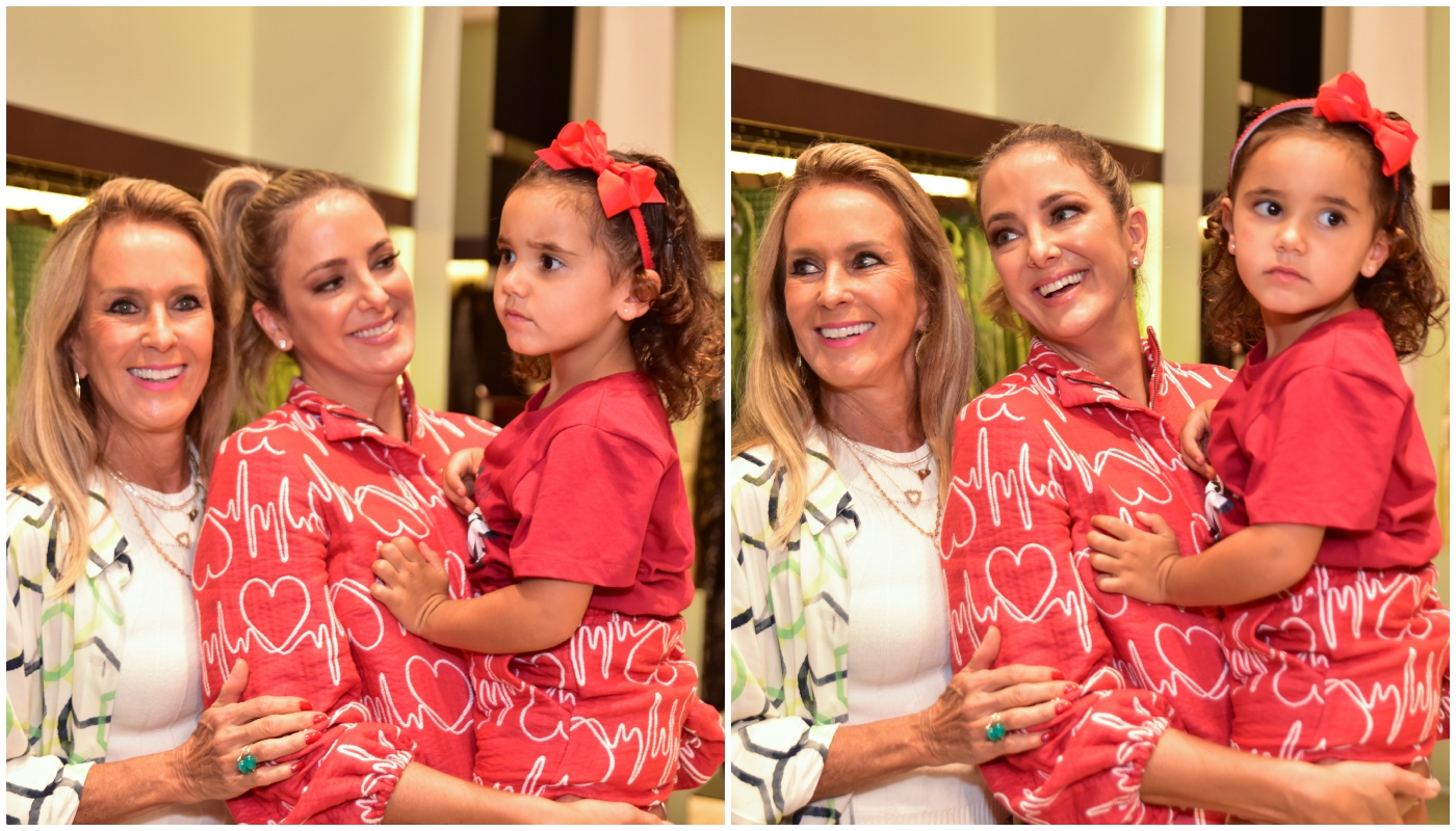 Helô Pinheiro, Ticiane Pinheiro e a filha, Manuella