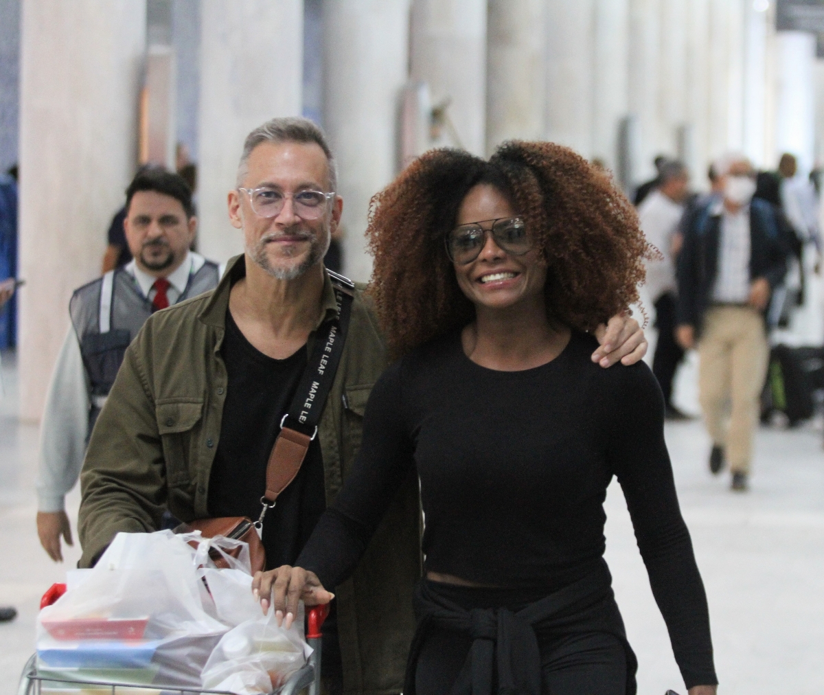 Adriana Bombom e o marido, Adrien Cunha