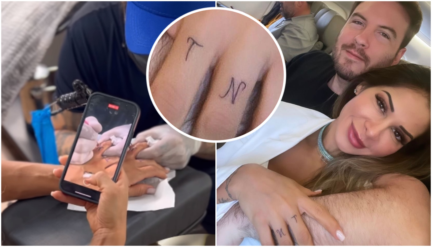 Maíra Cardi homenageou Thiago Nigro com tatuagem