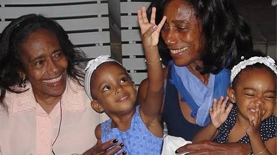 Maria, filha mais velha de Glória Maria, homenageou lindamente a mãe, a avó e a irmã