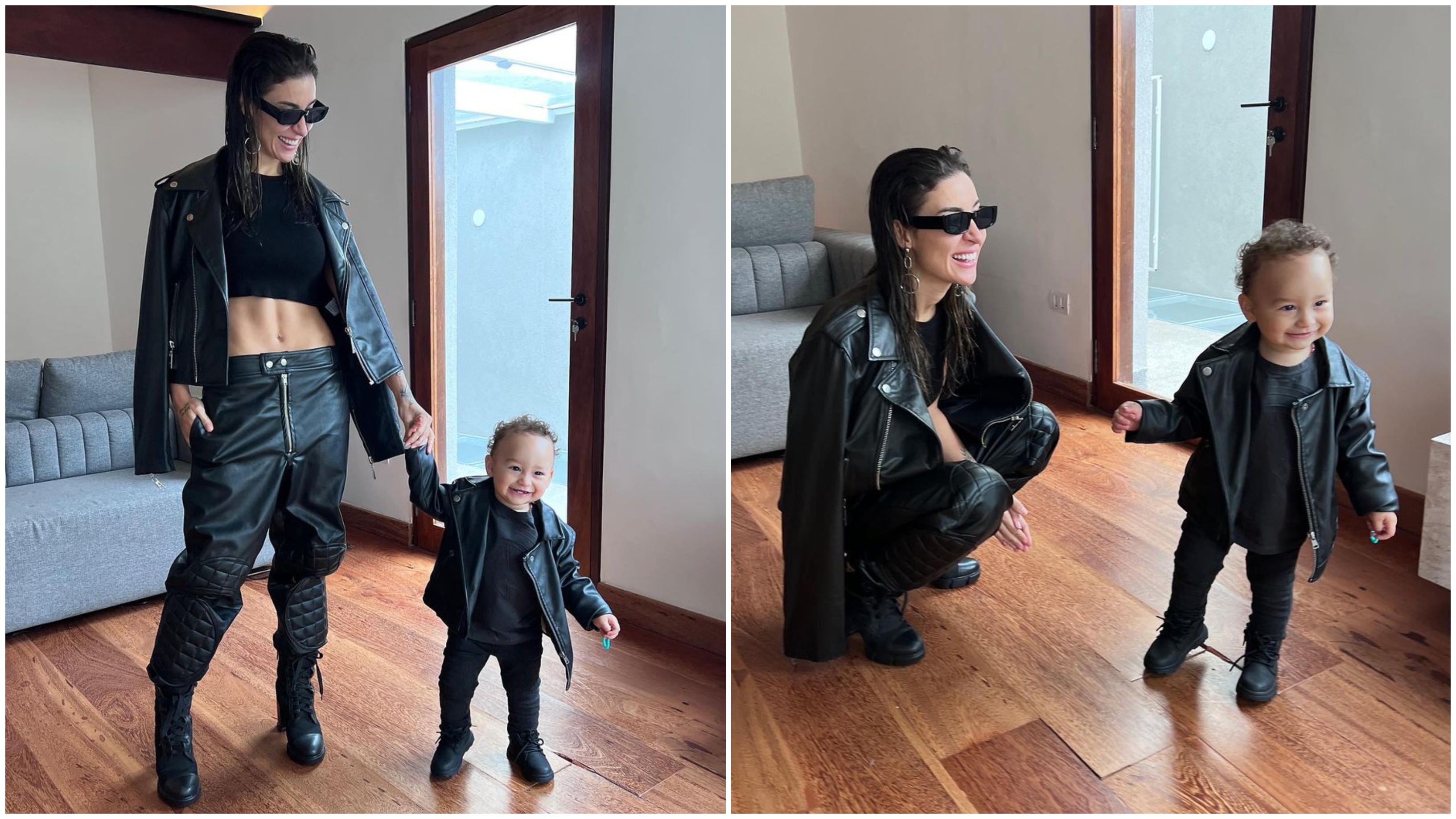 Os dois vivem com visuais mãe e filho em diferentes versões