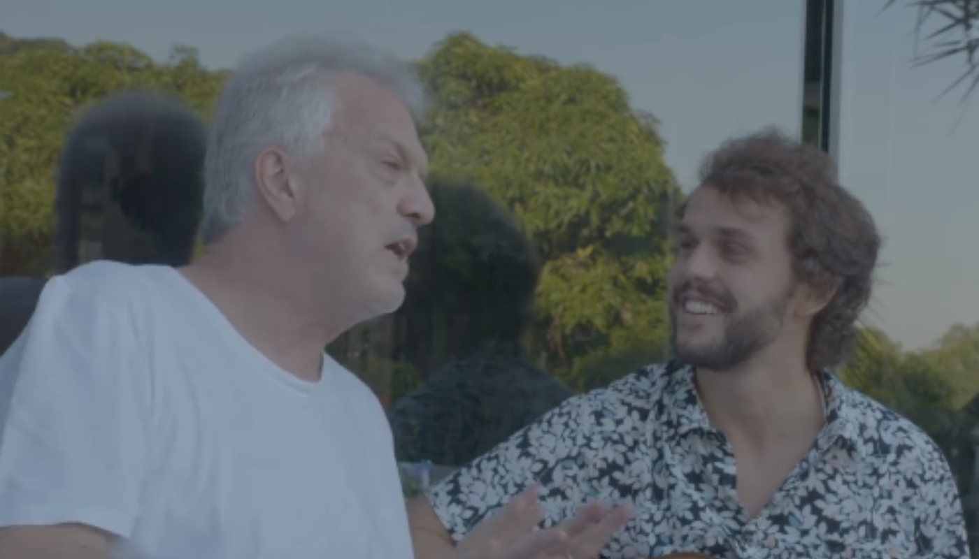 Pedro Bial e o filho, Theo