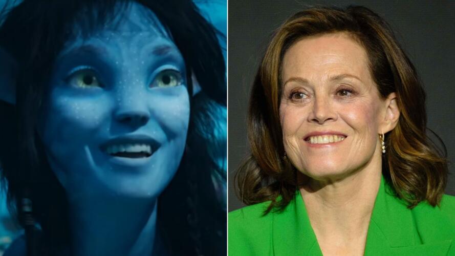 Sigourney Weaver como Kiri en 'Avatar 2'.