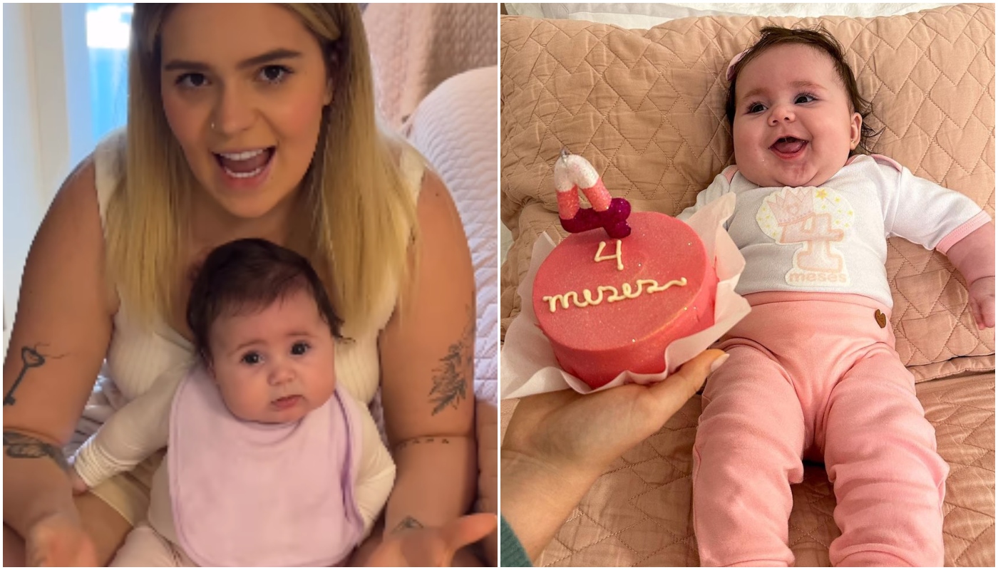 Viih Tube com a filha, Lua