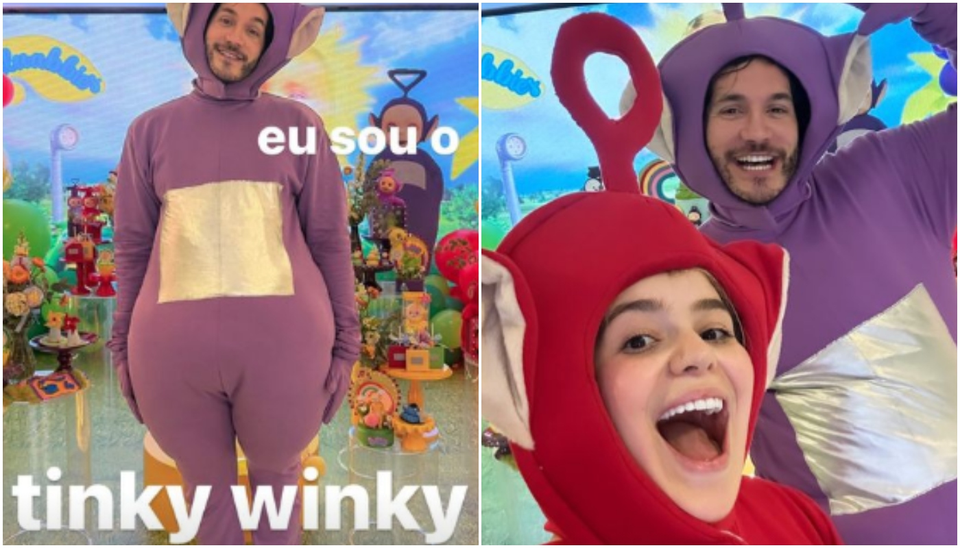 Viih Tube e Eliezer como Teletubbies
