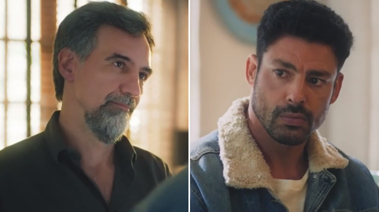 Ademir (Charles Fricks) e Caio (Cauã Reymond)