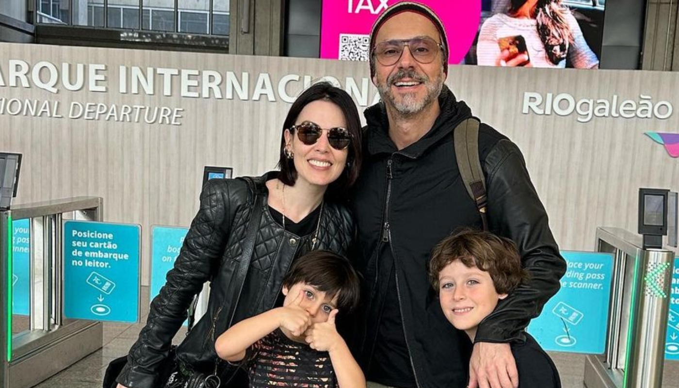 Alexandre Nero faz viagem em família