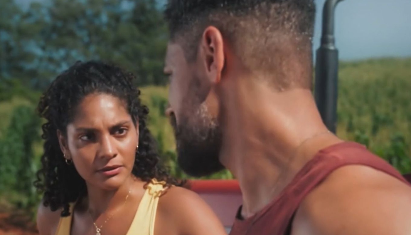 Aline (Barbara Reis) e Jonatas (Paulo Lessa) em