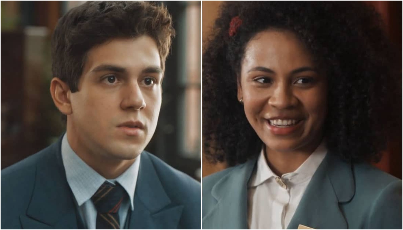 Júlio (Daniel Rangel) e Sônia (Bárbara Sut) em