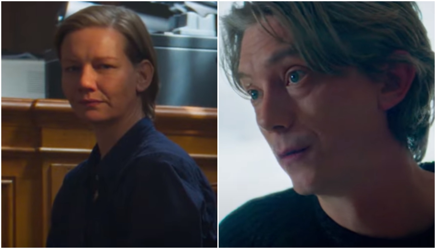 Sandra Voyter (Sandra Hüller) e Vincent Renzi (Swann Arlaud) em