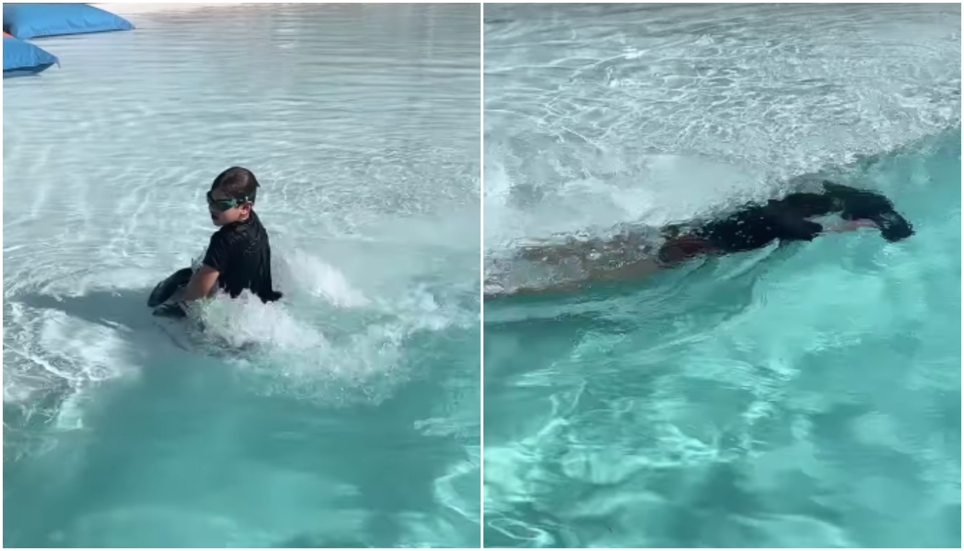 Andressa Suita e Gusttavo Lima com os filhos