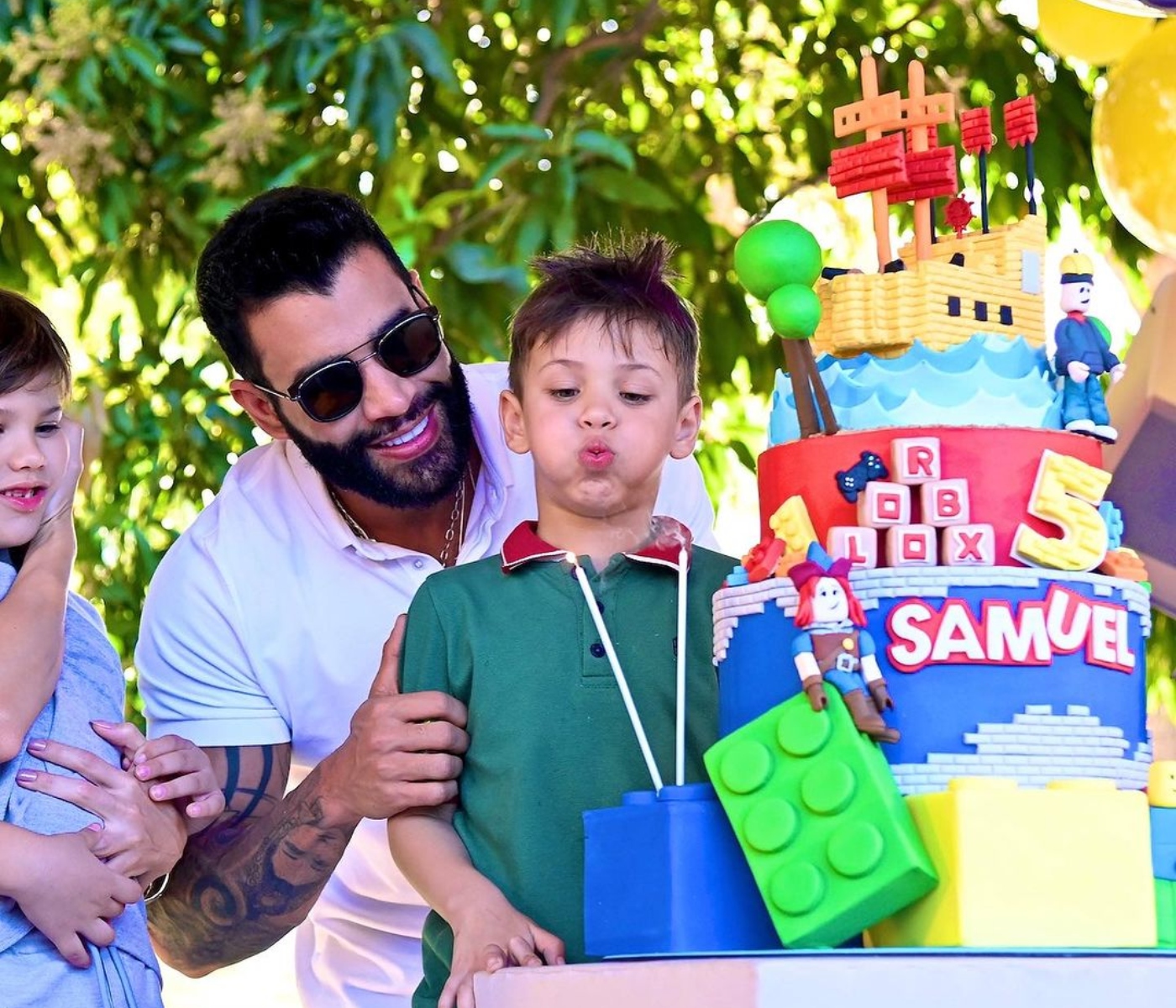 Gusttavo Lima e Andressa Suita celebram 5 anos de Samuel