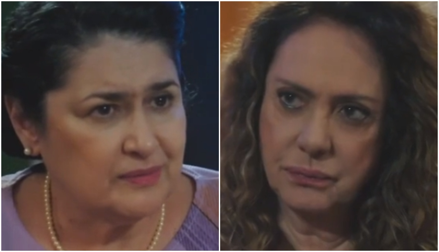 Angelina (Inez Viana) e Agatha (Eliane Giardini) em