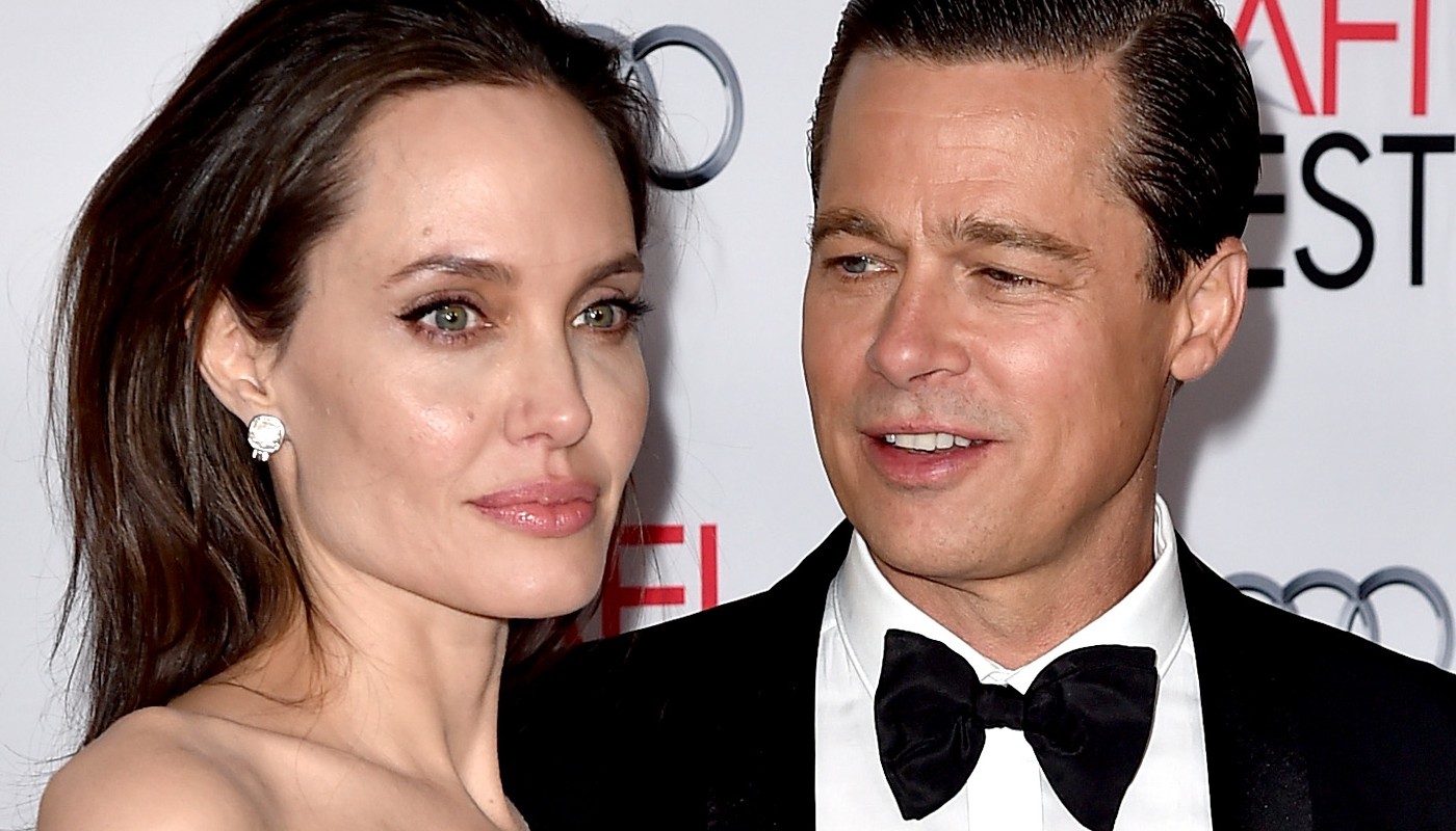 Angelina Jolie e Brad Pitt juntos em um evento de 2015