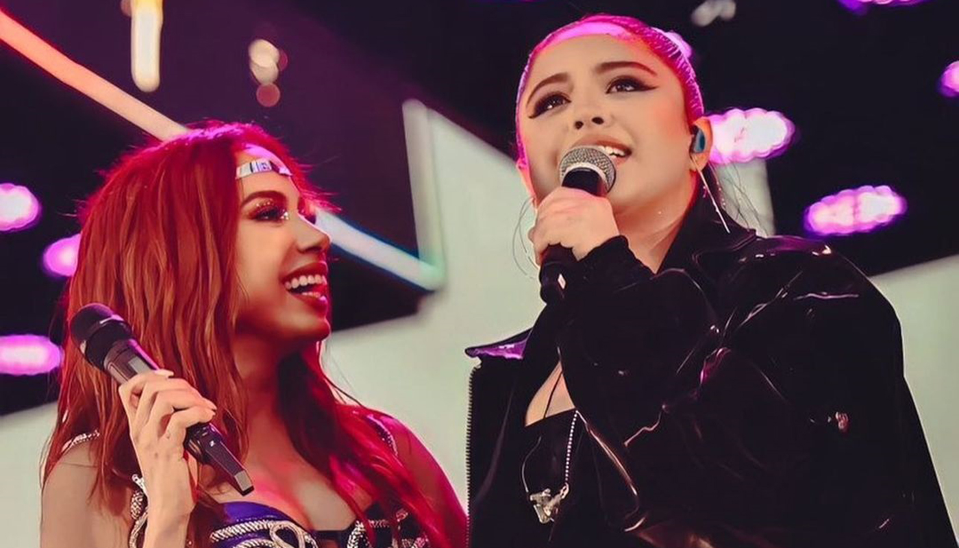 Mari Fernandez ao lado de Anitta