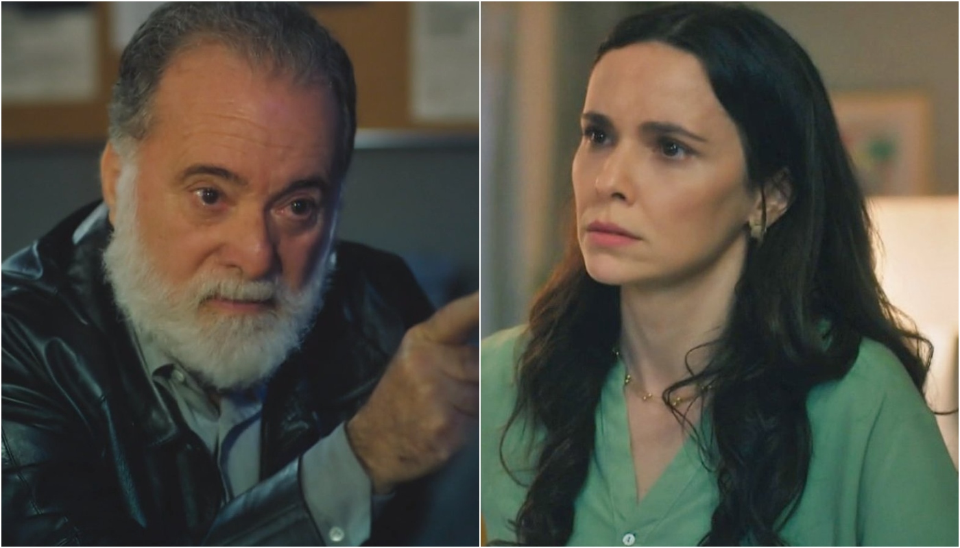 Antônio (Tony Ramos) e Lucinda (Débora Falabella) em