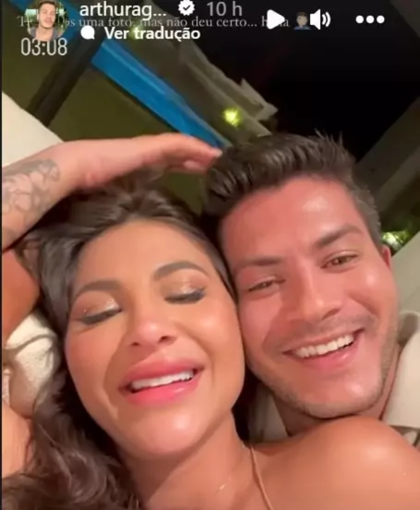 Arthur Aguiar e Jheny Santucci