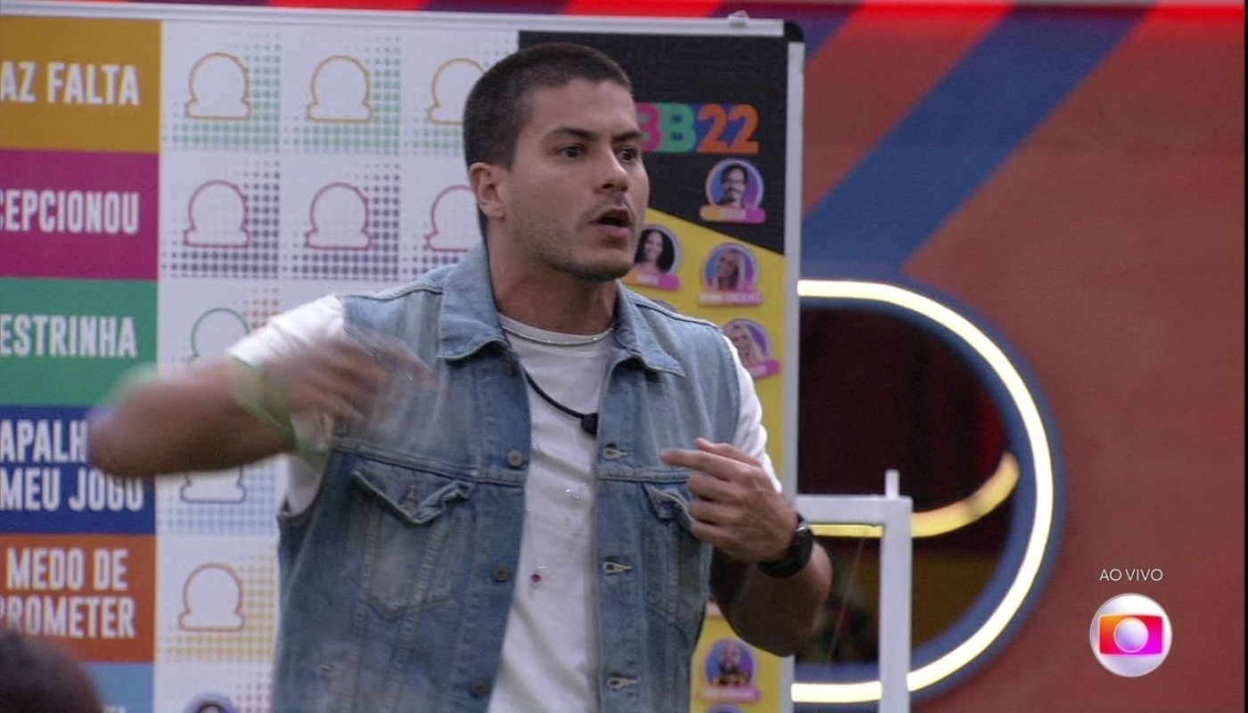 Arthur Aguiar no Jogo da Discórdia do BBB22