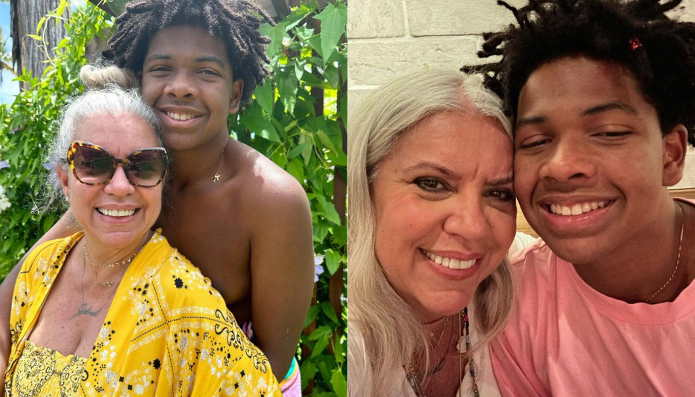 Astrid Fontenelle e o filho, Gabriel