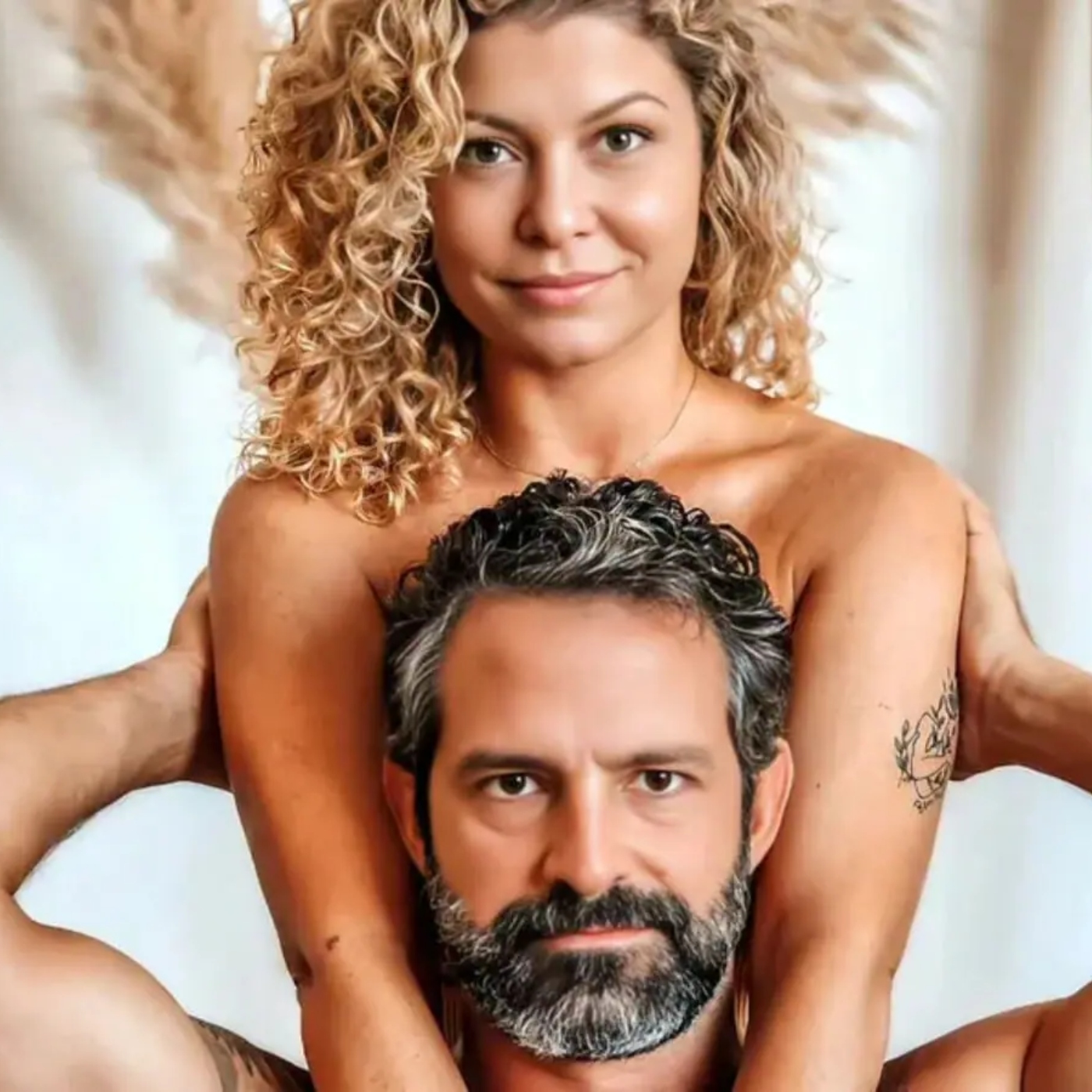 Babi Borges e Iran Malfitano em ensaio