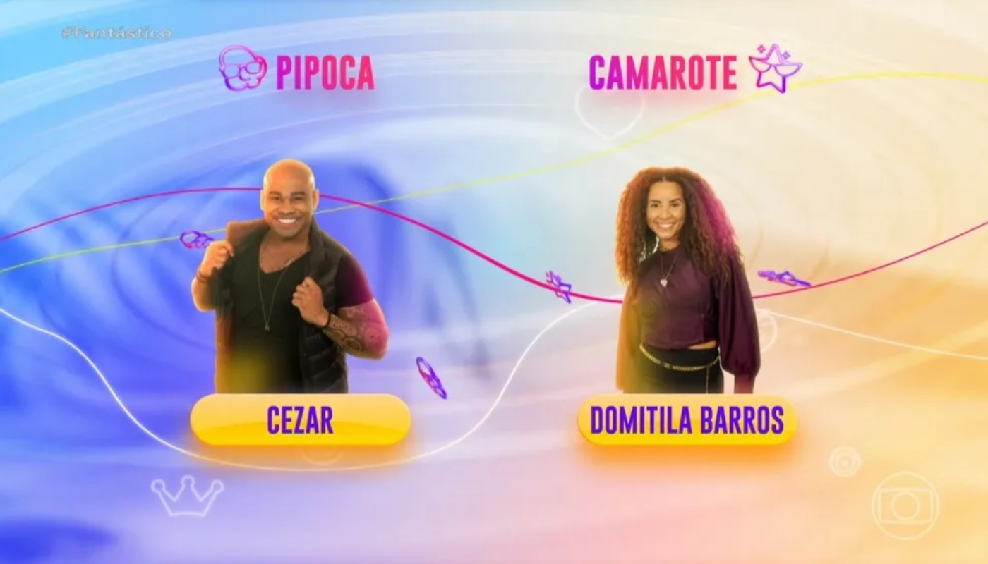 Cezar e Domitila Barros formam dupla no BBB23