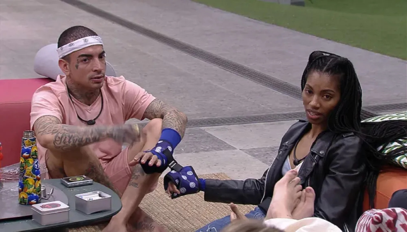 Tina e MC Guimê no BBB23