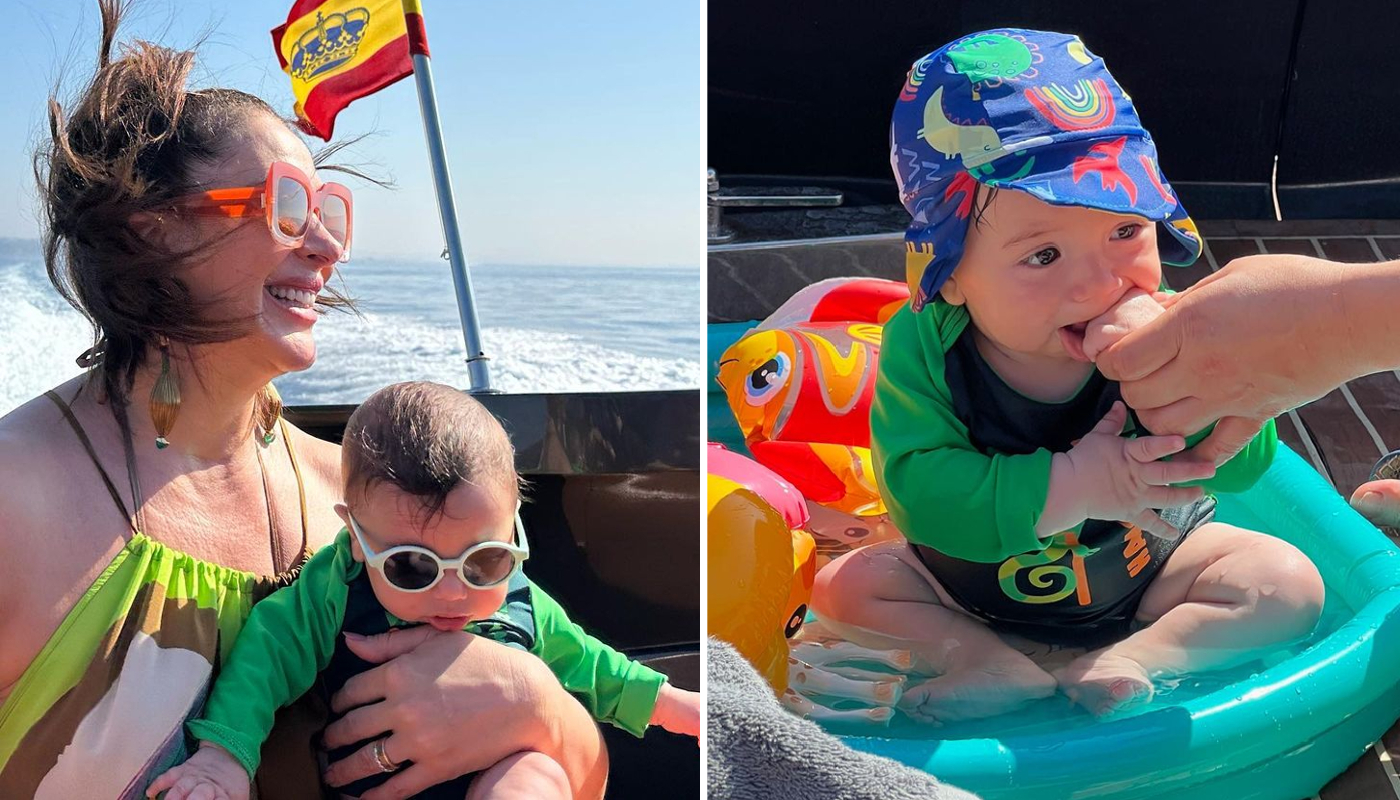 Aos seis meses, Luca fez sua primeira viagem internacional