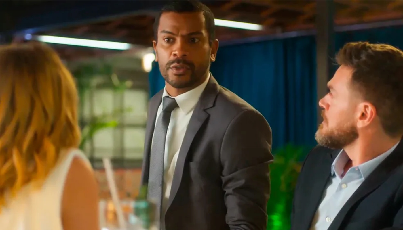 Ben (Samuel de Assis), Theo (Emilio Dantas) e Lumiar (Carolina Dieckmann)