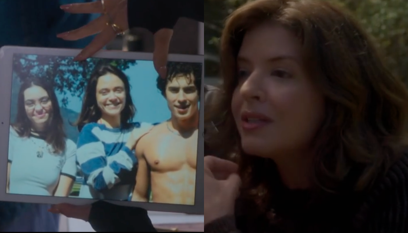 Carol (Sabrina L'Astorina), Natália (Jade Mascarenhas/Mariana Santos) e Bruno (Luan Argollo) em