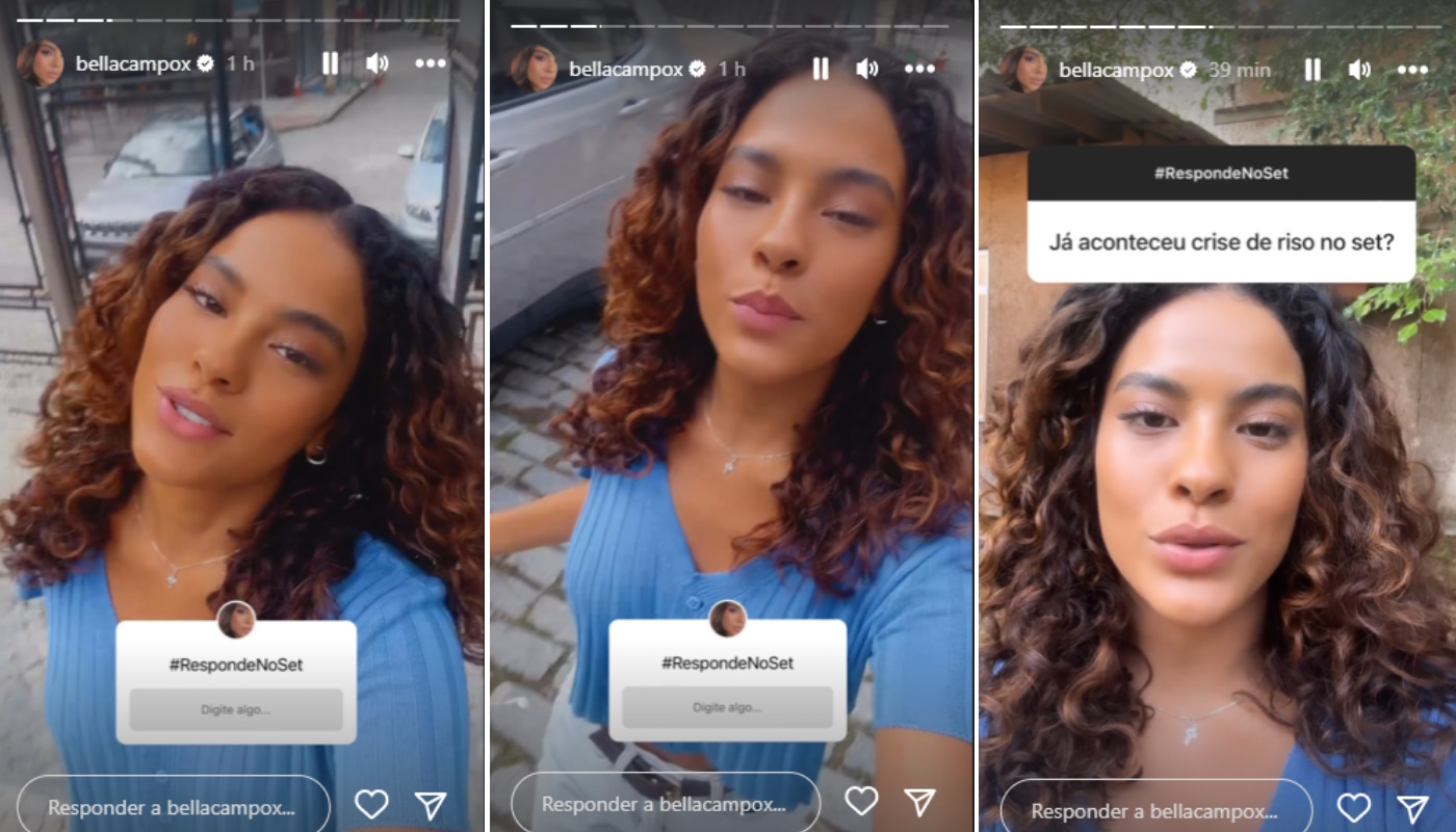 Bella Campos aparece com novo visual nos bastidores de