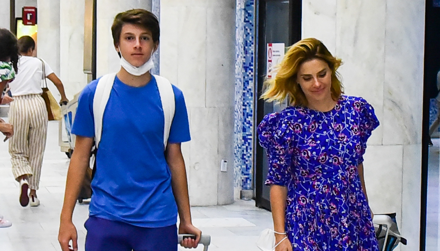 Carolina Dieckmann com o filho José Worcman