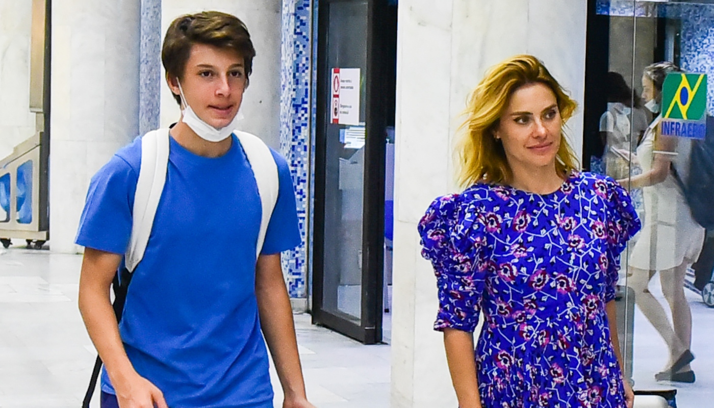 Carolina Dieckmann com o filho José Worcman