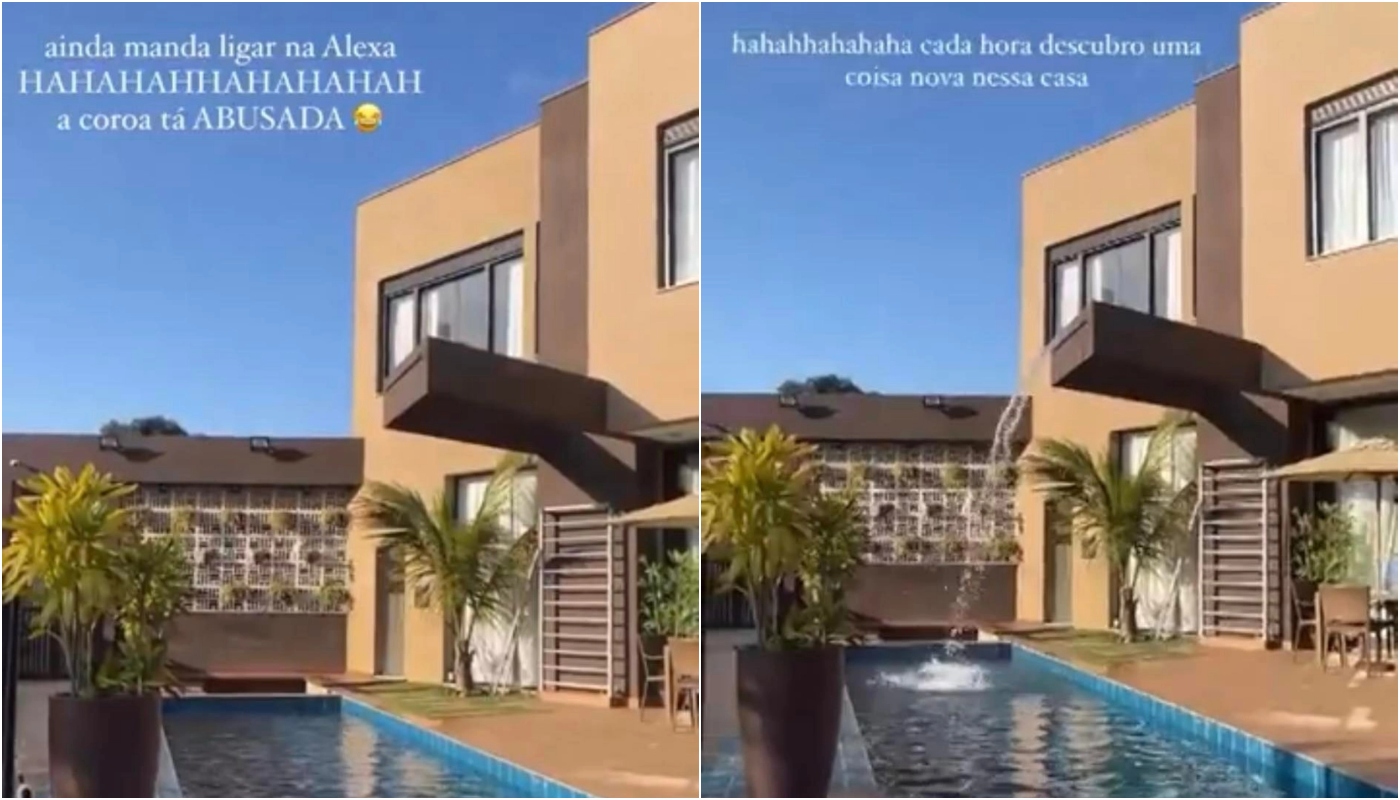 Cascata da mansão da mãe de Bianca Andrade possui sistema tecnológico