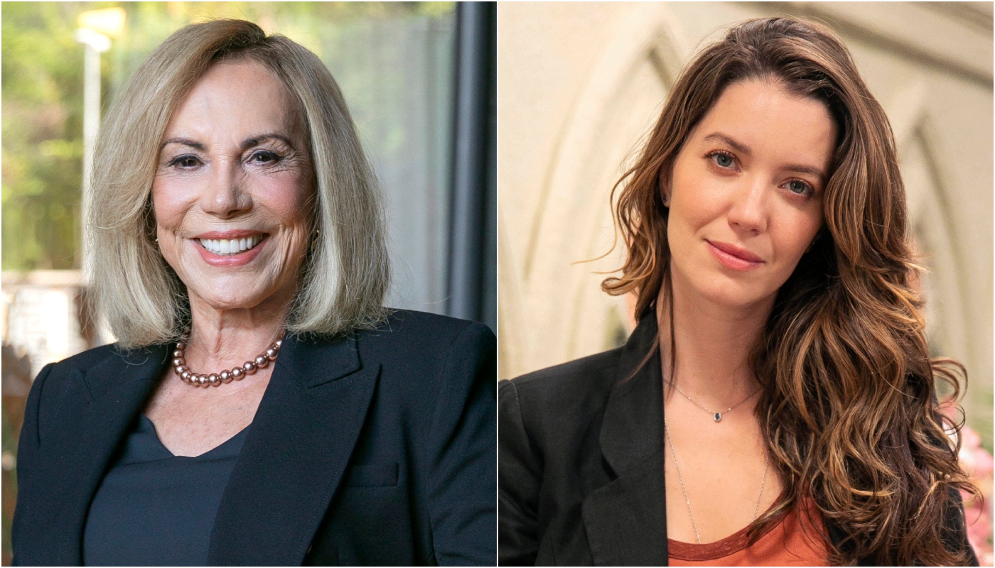 Catarina Galindo (Arlete Salles) e Vênus (Nathalia Dill) em