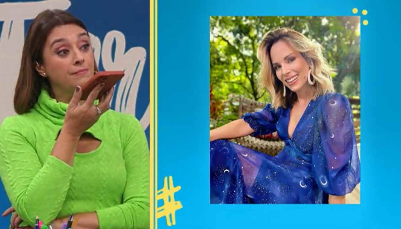 Catia Fonseca manda áudio ao vivo para Ana Furtado