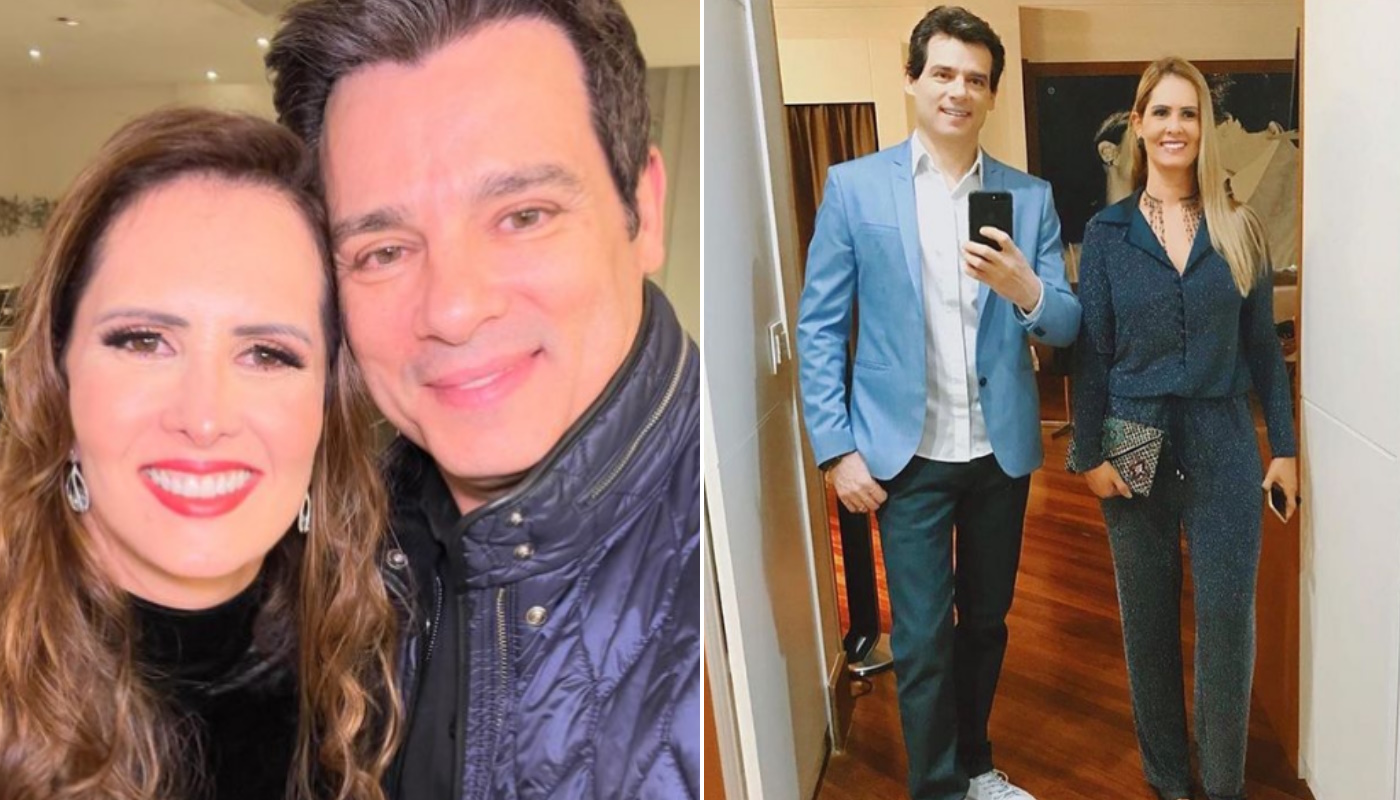 Celso Portiolli e a esposa, Suzana