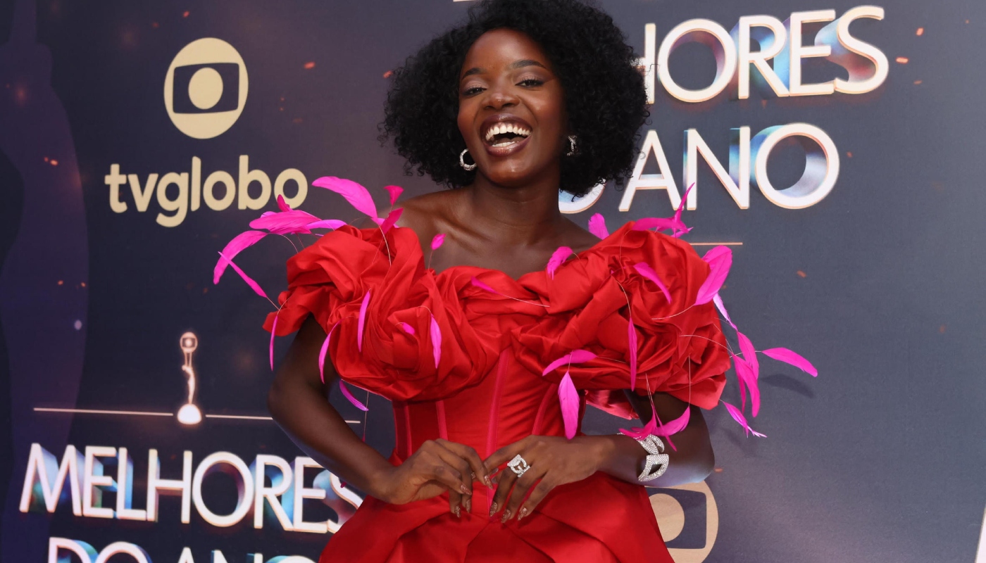 Clara Moneke no Melhores do Ano, onde concorreu ao prêmio de melhor atriz revelação