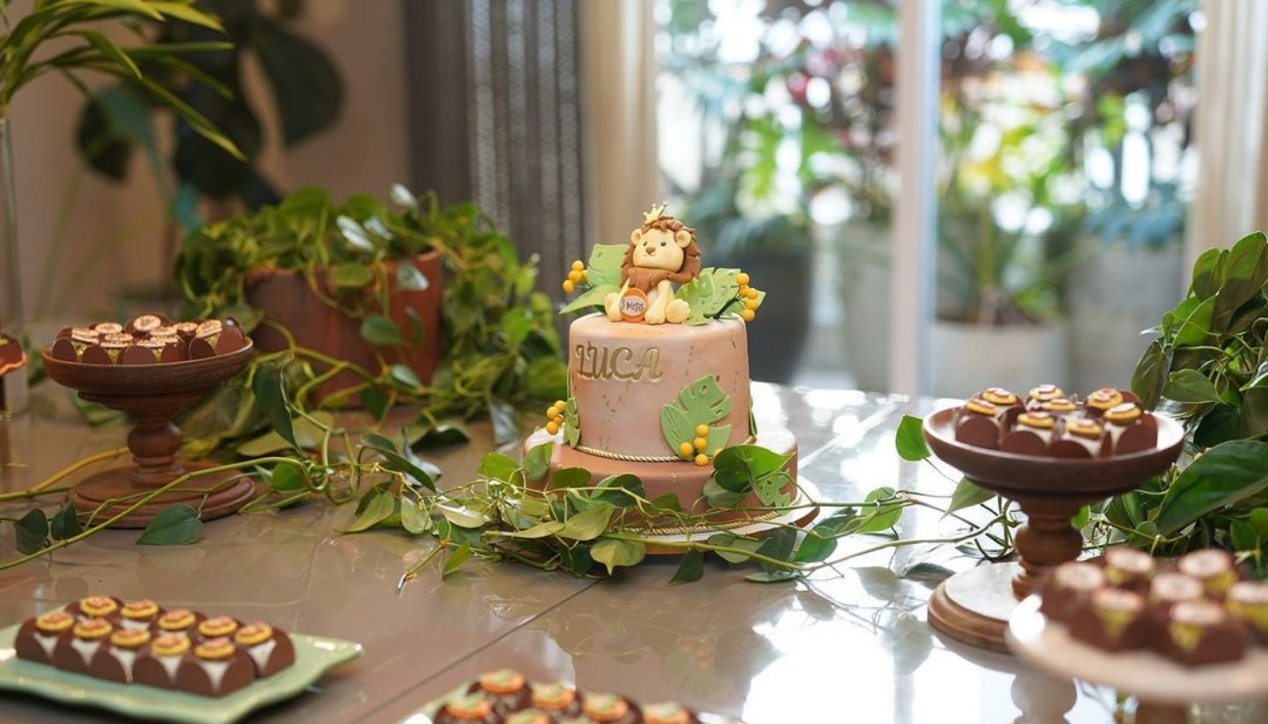 Detalhes do mesversário de Luca de 3 meses