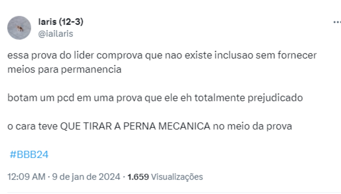 Web se revolta com falta de acessibilidade em prova do BBB24