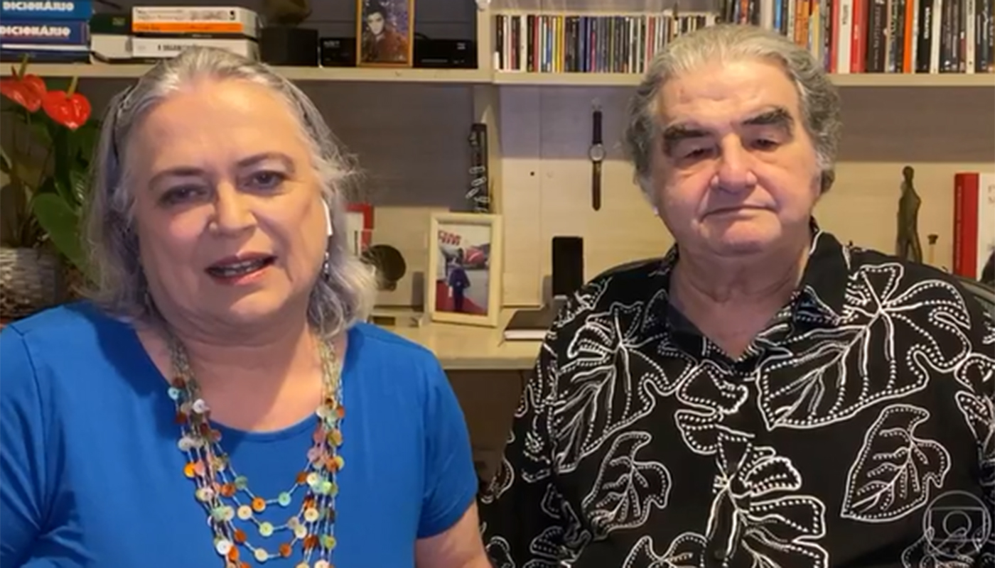 Cristina Mullins e o marido Otávio Augusto