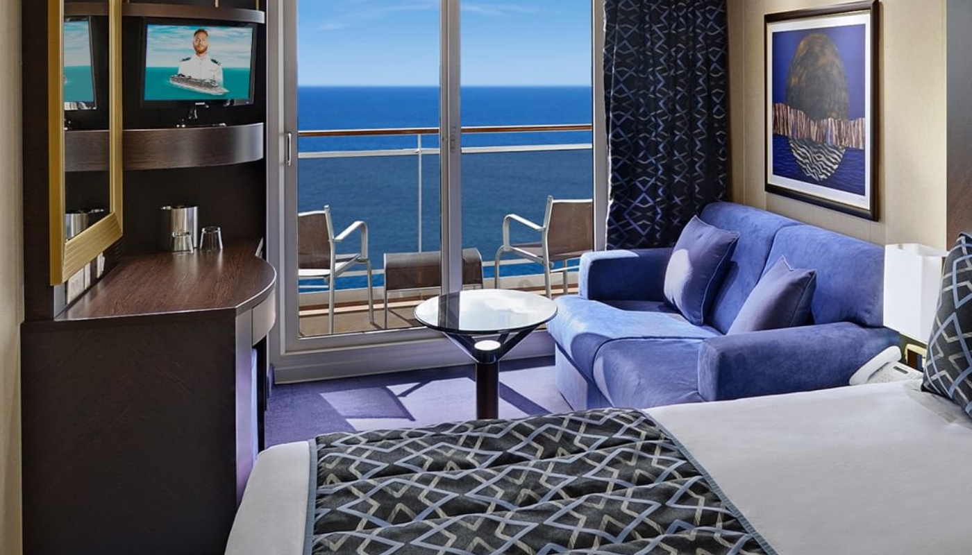 Cabine mais luxuosa do cruzeiro Ney em Alto Mar