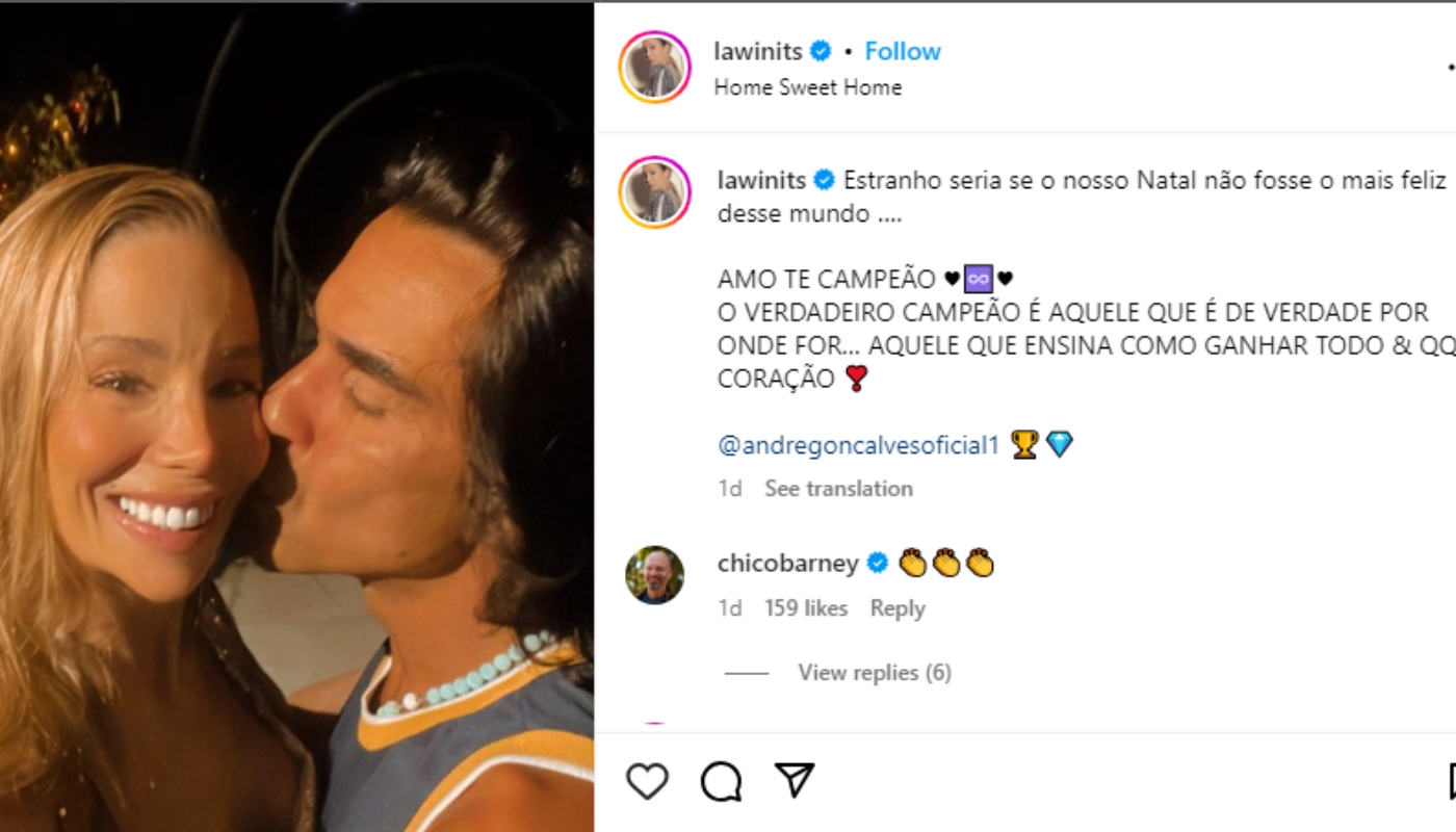 Danielle Winits se declara para André Gonçalves